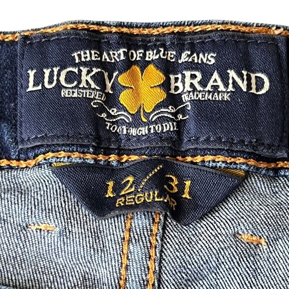Lucky Brand Blue Denim Jeans Sweet N Low Bootcut 12/31R Classic Style Mid-Rise - Picture 7 of 16